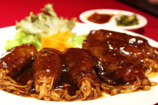 Bò nướng nấm